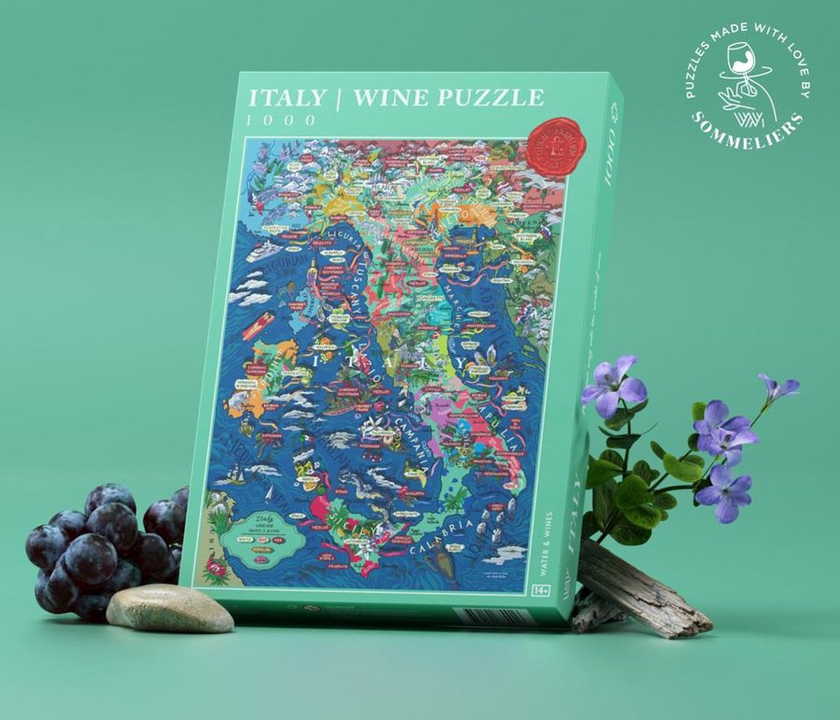 Puzzel Italië | Wijnpuzzel | Wijngebieden Italië | legpuzzel